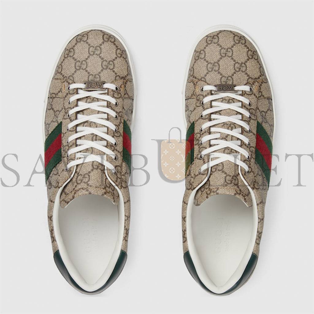 GUCCI MEN'S GUCCI ACE SNEAKER WITH WEB 760775 GUCCI MEN'S GUCCI ACE SNEAKER WITH WEB 760775